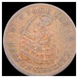 Hard Times Token 1837 NEARLY UNCIRCULATED
