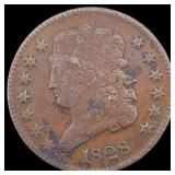 1828 Classic Head Half Cent LIGHTLY CIRCULATED