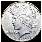 1934-D Silver Peace Dollar CLOSELY  UNCIRCULATED