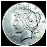 1924-S Silver Peace Dollar CLOSELY UNCIRCULATED