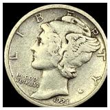 1924-S Silver Mercury Dime LIGHTLY CIRCULATED