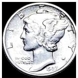 1927-D Mercury Dime CLOSELY UNCIRCULATED