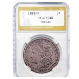 1888-O Morgan Silver Dollar PGA XF40 Hot Lips