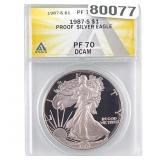 1987-S Silver Eagle ANACS PR70 DCAM