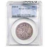 1920-D Walking Liberty Half Dollar PCGS VG08