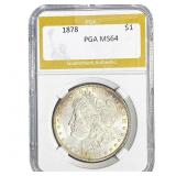1878 Morgan Silver Dollar PGA MS64