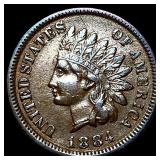 1884 Indian Head Cent CHOICE AU
