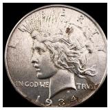 1934 Peace Silver Dollar CLOSELY UNCIRCULATED