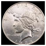 1928-S Silver Peace Dollar CHOICE AU