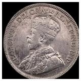 1936 Canada Silver 25 Cents NEARLY UNCIRCULATED