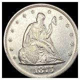 1875-S Silver Twenty Cents CLOSELY UNCIRCULATED