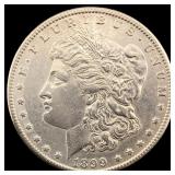 1899-S Silver Morgan Dollar CHOICE AU
