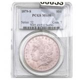 1879-S Morgan Silver Dollar PCGS MS65