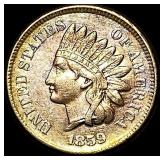 1859 Copper-Nickel Indian Head Cent CLOSELY  UNCI