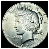 1927 Peace Silver Dollar CLOSELY UNCIRCULATED