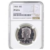 1964 Kennedy Half Dollar NGC PF67