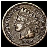 1909-S Indian Head Cent ABOUT UNCIRCULATED