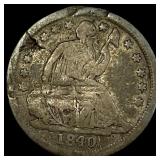 1840 Seated Liberty Half Dime NICELY  CIRCULATED