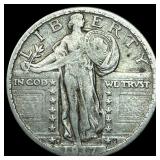 1917-S Silver Standing Liberty Quarter LIGHTLY CIR