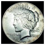 1924-S Silver Peace Dollar CLOSELY UNCIRCULATED