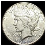 1923-S Silver Peace Dollar CLOSELY UNCIRCULATED