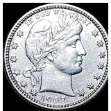 1907 Barber Silver Quarter CLOSELY  UNCIRCULATED