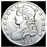 1833 Capped Bust Half Dollar CLOSELY  UNCIRCULATE
