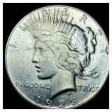 1928 Silver Peace Dollar CLOSELY UNCIRCULATED