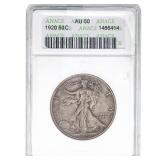 1920 Walking Liberty Half Dollar ANACS AU50