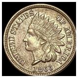 1863 Indian Head Cent CHOICE AU