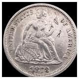 1873 Seated Liberty Dime CLOSELY UNCIRCULATED