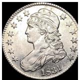 1831 Capped Bust Half Dollar CLOSELY  UNCIRCULATE