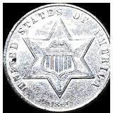 1851 Silver Three-Cent Piece CLOSELY  UNCIRCULATE