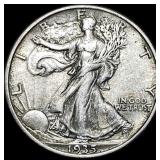 1935-S Silver Walking Liberty Half Dollar  CLOSEL