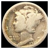 1921 Silver Mercury Dime NICELY CIRCULATED