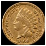 1864 Bronze Indian Head Cent LIGHTLY CIRCULATED