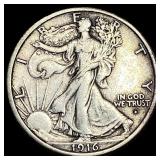 1916-D Silver Walking Liberty Half Dollar CHOICE A