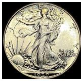 1939 Walking Liberty Half Dollar LIGHTLY  CIRCULA