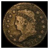 1814 Classic Head Large Cent NICELY CIRCULATED