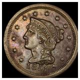 1851 Braided Hair Large Cent CHOICE AU