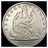 1854-O Silver Seated Liberty Half Dollar CLOSELY U