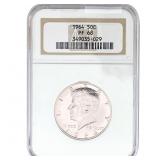 1964 Kennedy Half Dollar NGC PF68