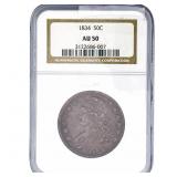 1834 Capped Bust Half Dollar NGC AU50