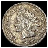 1908-S Indian Head Cent ABOUT UNCIRCULATED