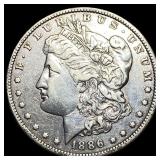 1886-O Silver Morgan Dollar NEARLY UNCIRCULATED