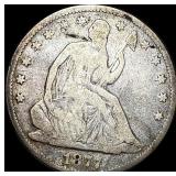 1877 Seated Liberty Half Dollar LIGHTLY  CIRC