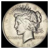 1921 Silver Peace Dollar CLOSELY UNCIRCULATED