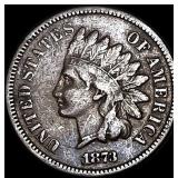 1873 Indian Head Cent NEARLY UNCIRCULATED