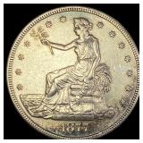 1877-S Silver Trade Dollar CHOICE AU
