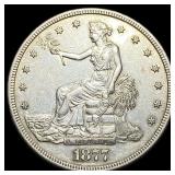 1877-S Silver Trade Dollar CHOICE AU